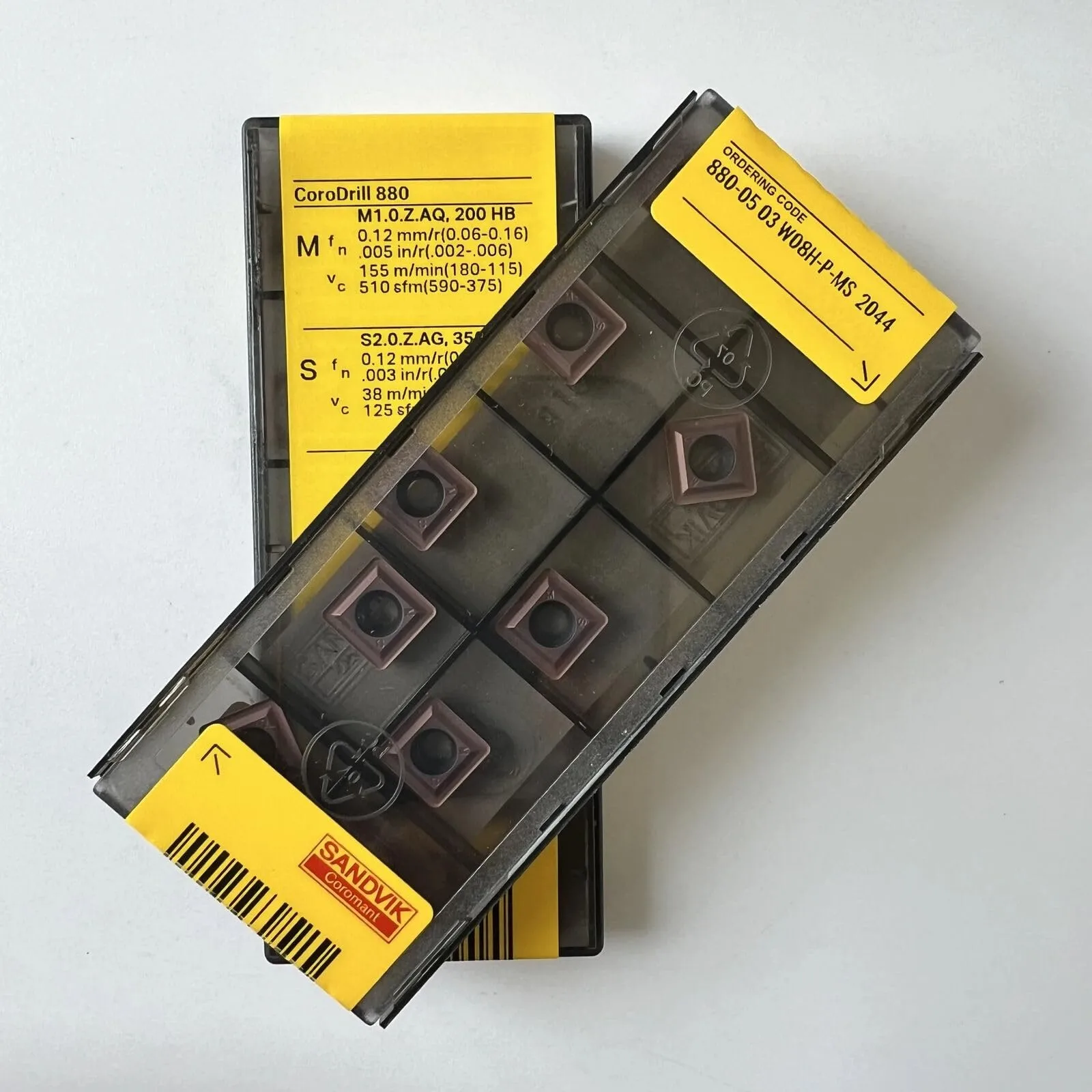 

Original SANDVIK / 880-0503W08H-P-MS 2044 / Hard alloy CNC Blade 10 Pcs