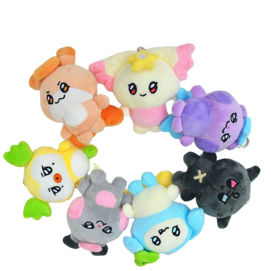 HOT Kpop ATEEZ Seonghwa Hongjoong Pluche Sleutelhangers Cartoon Pop Up ANITEEZ Yunho Yeosang San Mingi Figuren Sleutelhangers Tas Hangers