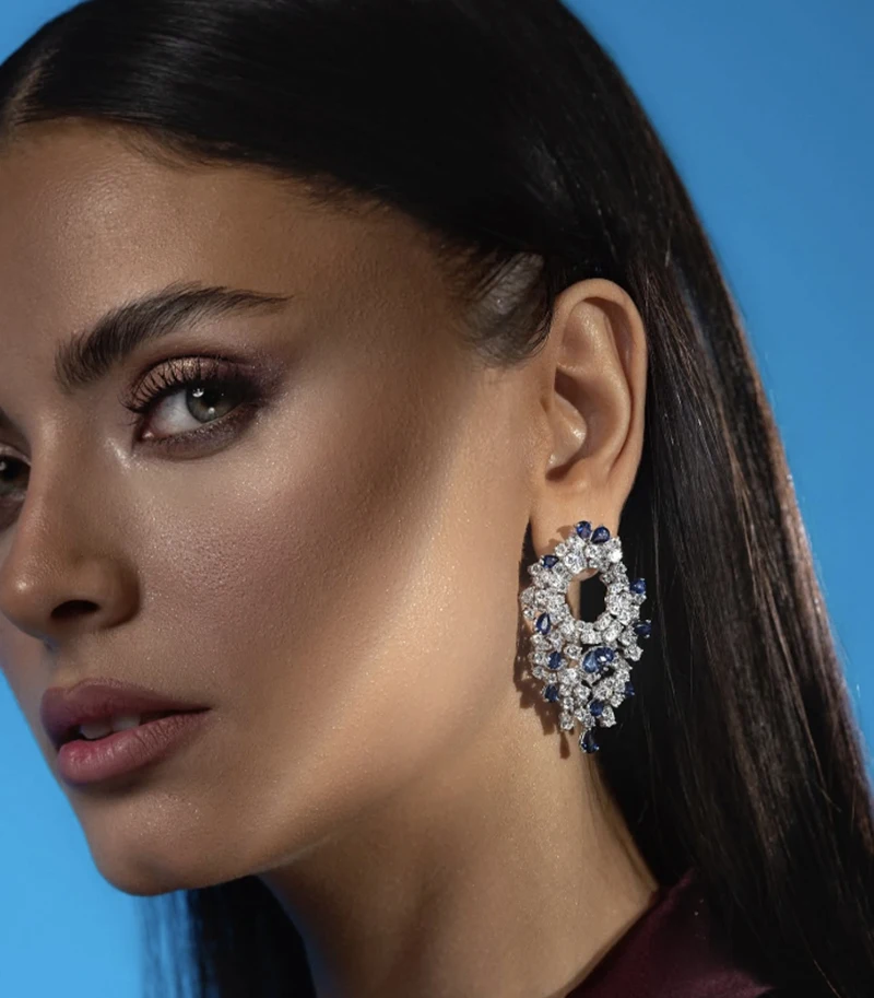 

SENYU великолепные синие серьги с цирконами и кристаллами высшего качества, женские свадебные украшения, подарок, блестящие висячие серьги с фианитом для невест