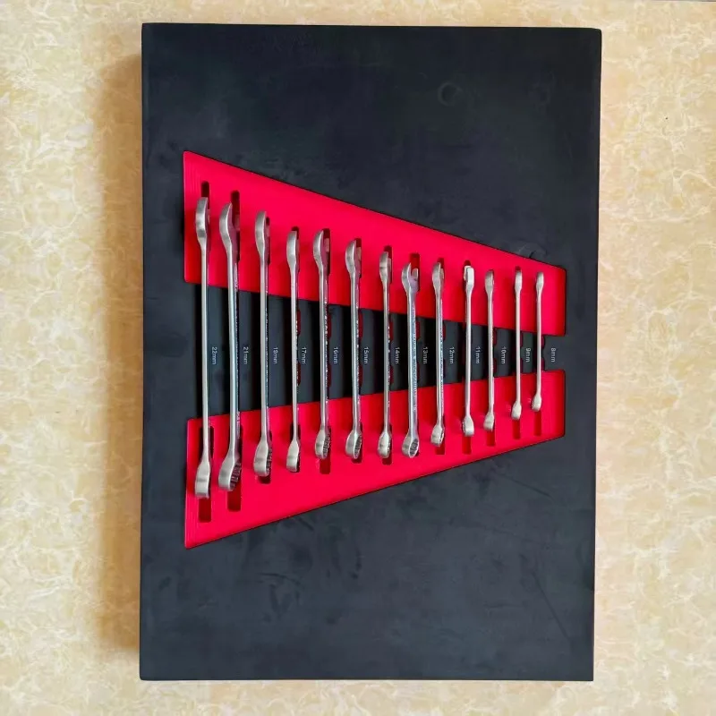 252-Piece Flexible Combination Ratchet Wrench Set Red EVA Foam Tray Carbon Steel Garage Tool Trolley 1-Year OEM Auto Repair
