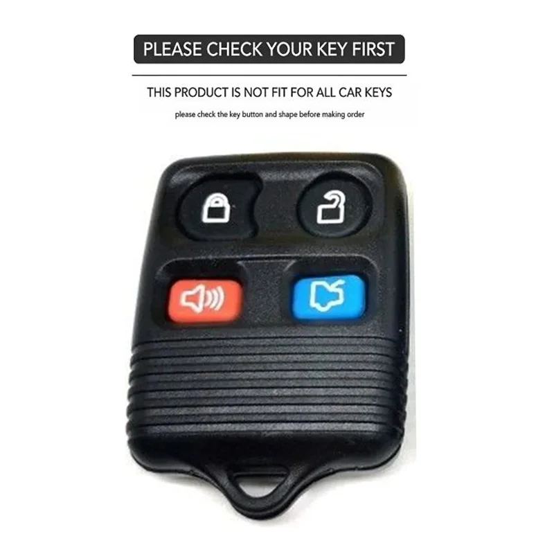 For Ford Transit MK6 Connect 2000 2001 2002 2003 2004 2005 2006 4 Buttons Remote Car Key Case Cover Accessories Keychain FOB - view 2