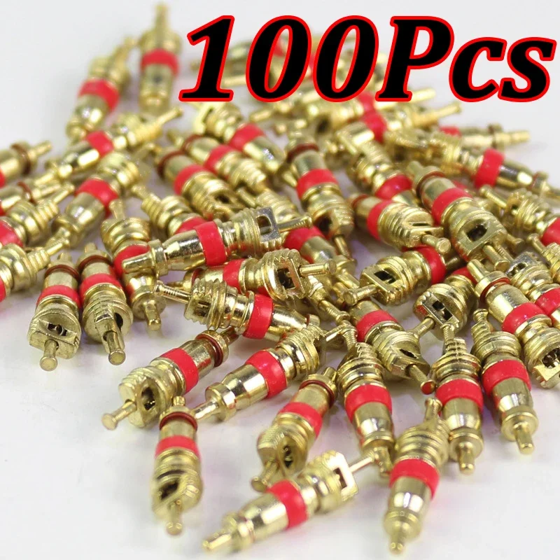 

10-100 шт. клапан для шин, медный сердечник клапана для велосипеда, автомобиля, медный сердечник, инструменты для шин, вакуумный клапан для шин, стержни, аксессуары для удаления сердечника