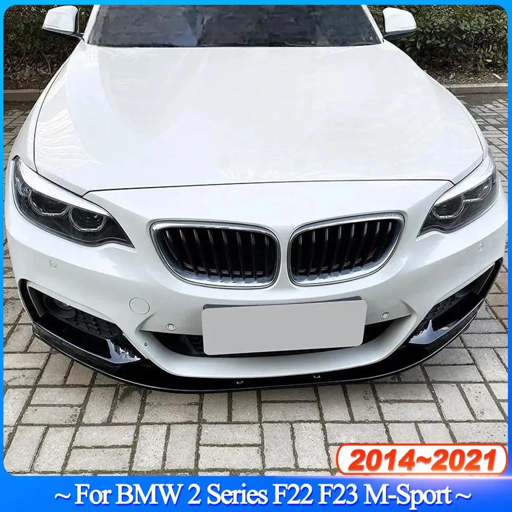 

For BMW 2 Series F22 F23 M235i M240i 220i 228i 230i M-Sport 2014-2021 Car Front Bumper Lip Spoiler Splitter Diffuser ABS Tuning