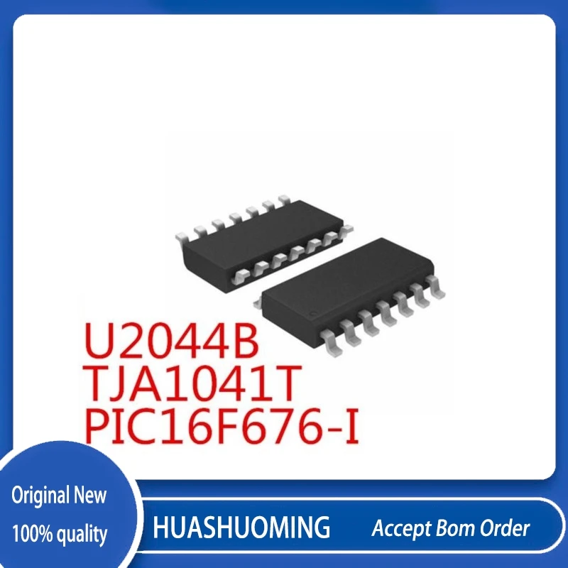 10Pcs/Lot   U2044B  TJA1041T  PIC16F676-I/SL  PIC16F676-I  SOP14