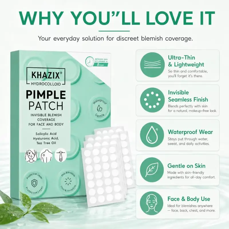 .200/800Pcs Invisible And Breathable Hydrocolloid  Pimple Patch Hydrocolloid Spot Stickers Covering Zits And Defect..
