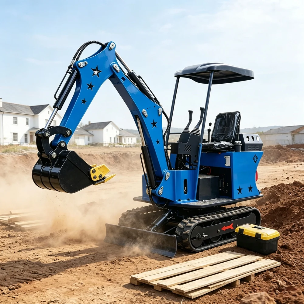 Мини-экскаватор Yanmar 0,8 тонны, компактный, с сертификатом CE и траншеекопателем для строительства, дома, сада, экскаваторные инструменты.