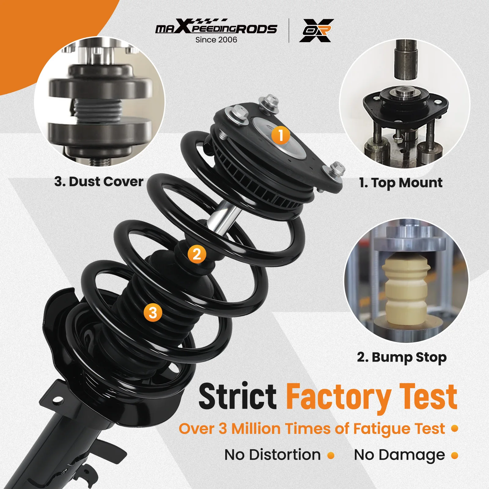 

MaXpeedingrods Quick Front Strut Coil Spring for Ford Transit Connect 2014-2016