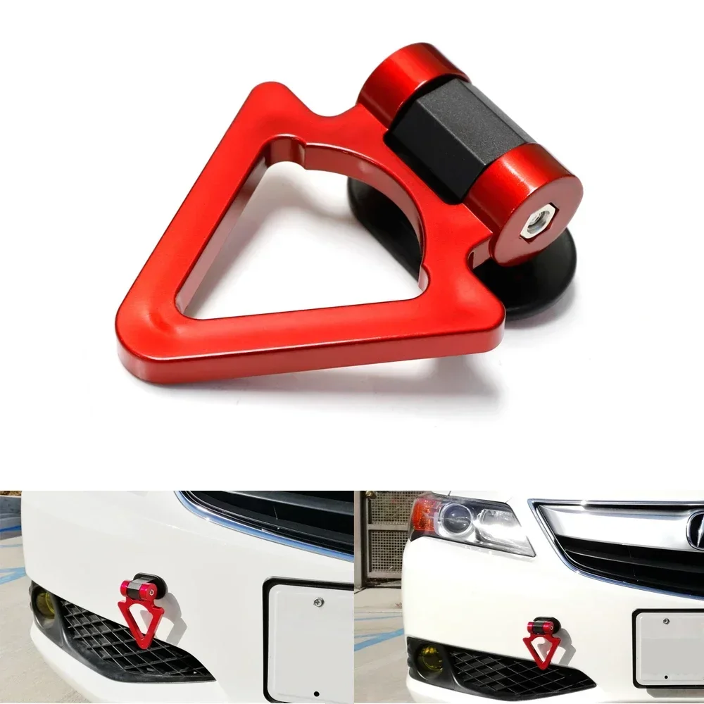 Universal ABS Bumper Sticker Hook 180 Degree Rotation Car Trailer Hook Traction Racing Tow Hook Towing Bars Decoration Accessory