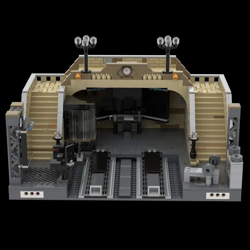 1286 PCS Construction Movie character showdown scene MOC Customize Modular Building Block Popular Design DIY Assembly Toy Gift view 3