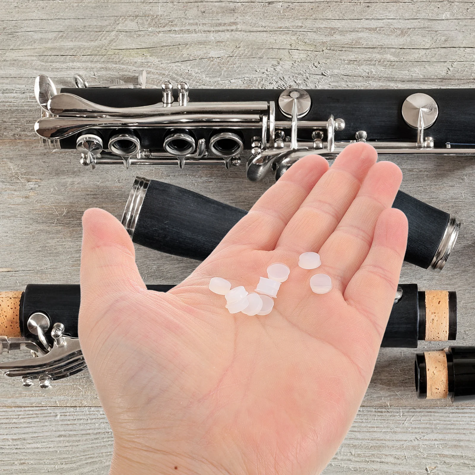 

10pcs Flute Sound Hole Plugs Silicone Covers Repair Kit Pad Replacement Music Instrument Key Hole Accessories