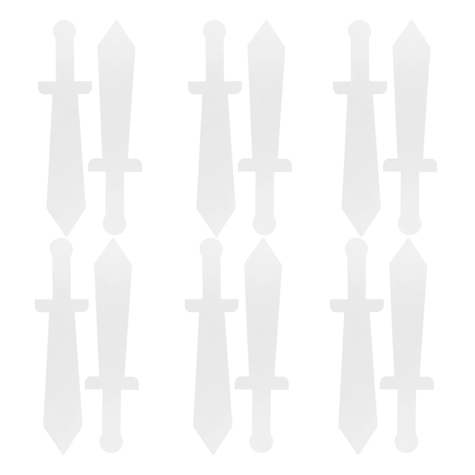 12Pcs Kids DIY Knight Costume Accessory Pretend Play Sparring Sword for Halloween Party Role Play Medieval Theme