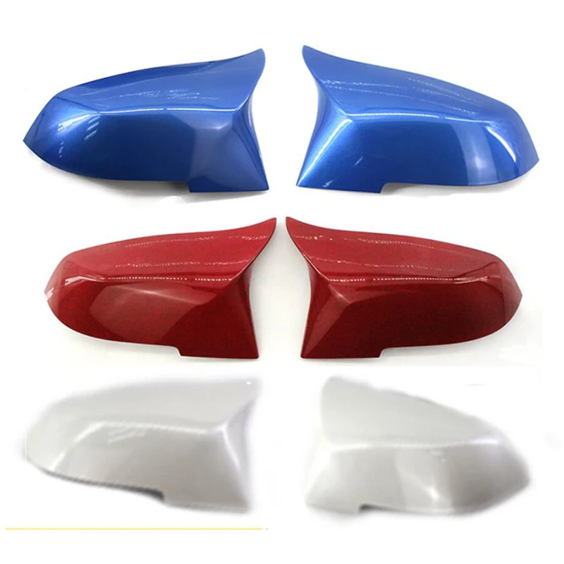 

Pair White Paint ABS Rear View Side Mirror Cover For BMW F20 F21 F22 F23 F30 F31 F32 F33 F36 M3 M4 Look