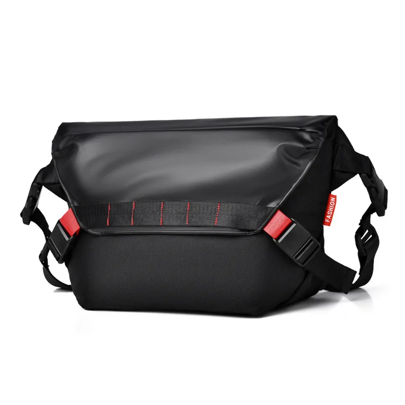 جديد الرجال سعة كبيرة Crossbody حقيبة صدر للرجال السيدات الترفيه التنقل حقيبة ساعي أكسفورد بولي PU التحكم ركوب الدراجات حقيبة كتف الدراجة