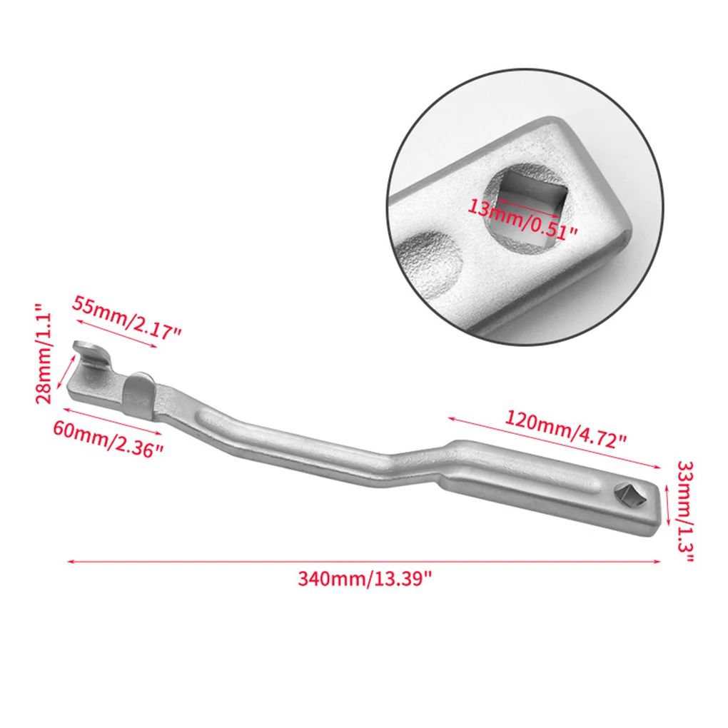 Wrench Extender Adaptor Extension Bar Tools with Small Universal Square Hole Allen And Socket Universal Torque Spanner Extension