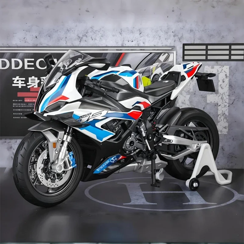 

1:9 BMW RR1000 Racing Alloy Metal Diecast Motorcycle Model Classic Sentimental Simulation Trendy Ornaments Gift For Kids