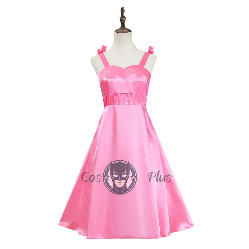 حسناء جيبسون تأثيري حلي التلفزيون أبل عصير الخل تأثيري النساء الفتيات اليومية الوردي فستان الملابس هالوين فستان حفلة تنكرية