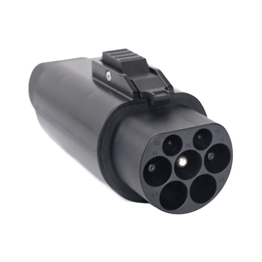 Type 2 to GBT EV Charger Adapter 3 Phase 22kW 7kW Converter Model EV2GB32A for Chinese GBT Cars CN/SIC