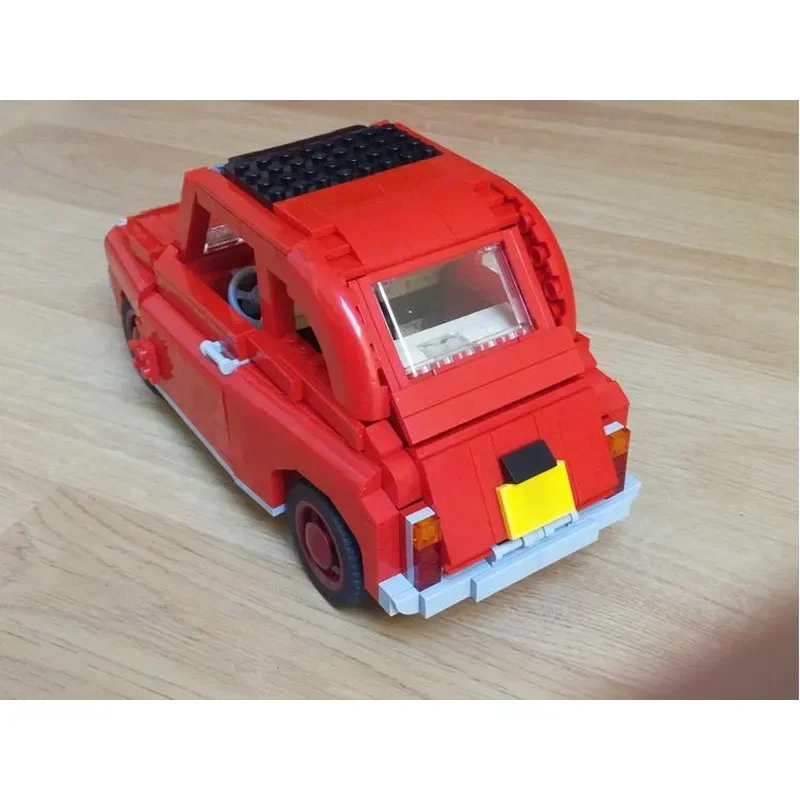 MOC-100462 Red Car Assembly Stitching Building Block Model MOC Creative Educational Kids Birthday Building Block Toy Gift