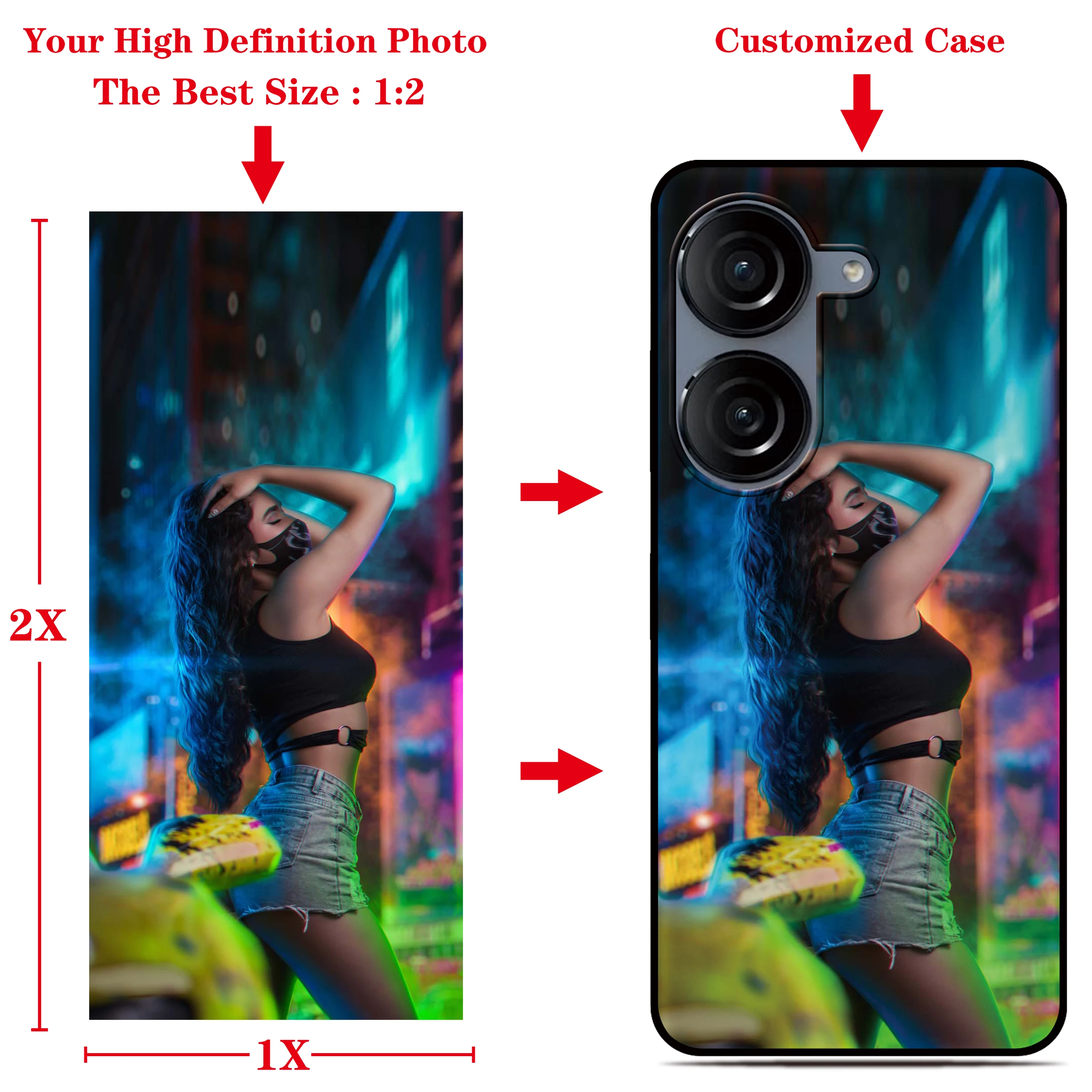 Butterfly Fairy Phone Case For ASUS Zenfone 10 9 8 Flip 5z ROG Phone 2 3 5 5s 6 7 Pro ZS630KL ZS661KS Custom Image Back Cover - view 2