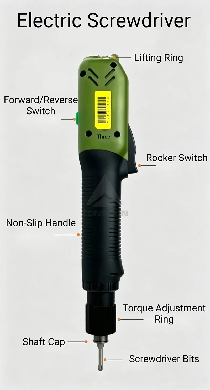 Non Slip Ergonomic Handle Forward Reverse Switch Adjustable Torque Design Handheld Power Screwdriver Electric Torque Screwdriver