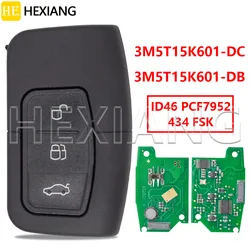 HE  3M5T-15K601-DC /DB 4D63+ 434FSK Car Remote Key For Ford Fusion Focus Fiesta Kuga Mk7 Escape C-Max MK2  Mondeo Galaxy