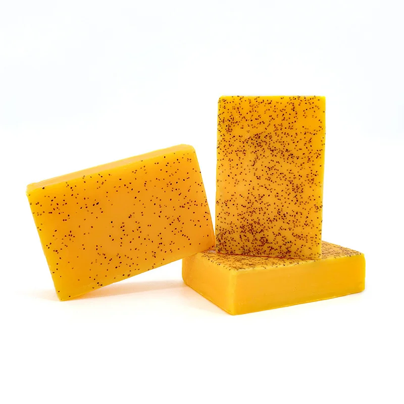 Popular Turmeric Handcrafted Essential Oil Soap, Ginger-Flavored Curcumin Soap, Cleansing & Bathing Soap.
