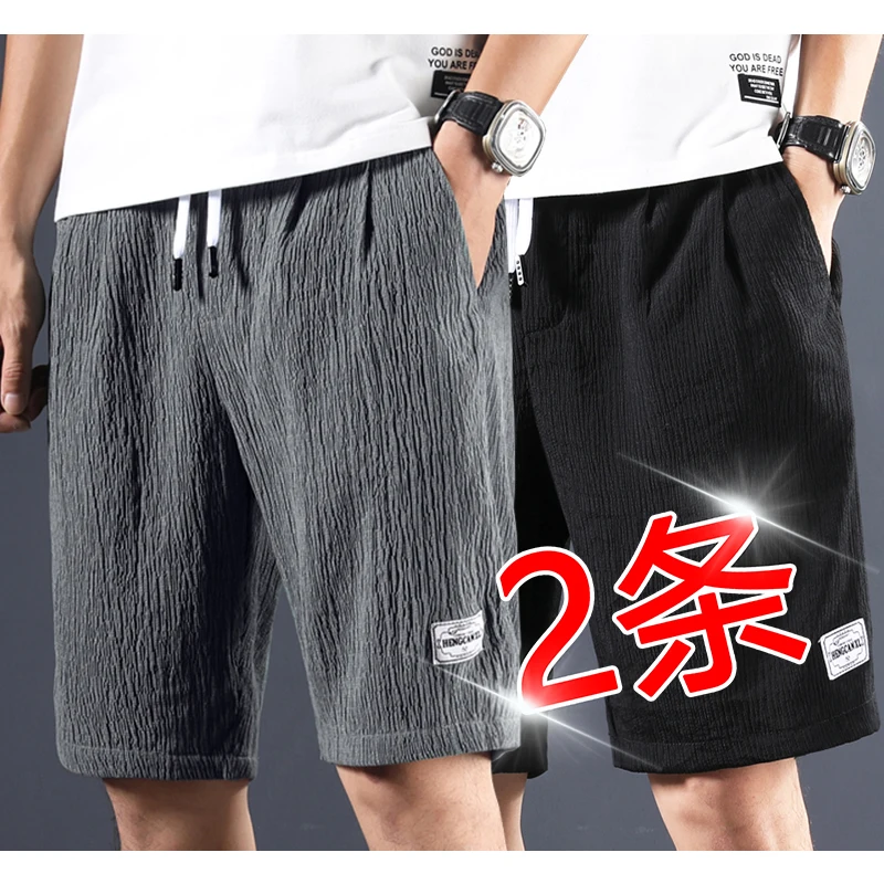 โมดัลฤดูร้อนกางเกงลำลองผู้ชายชายหาดหลวมฟิต ควี ดราย สปอร์ สเลเอวกลางสีที่บริสุทธิ์แฟชั่นอ่อนเยาว์