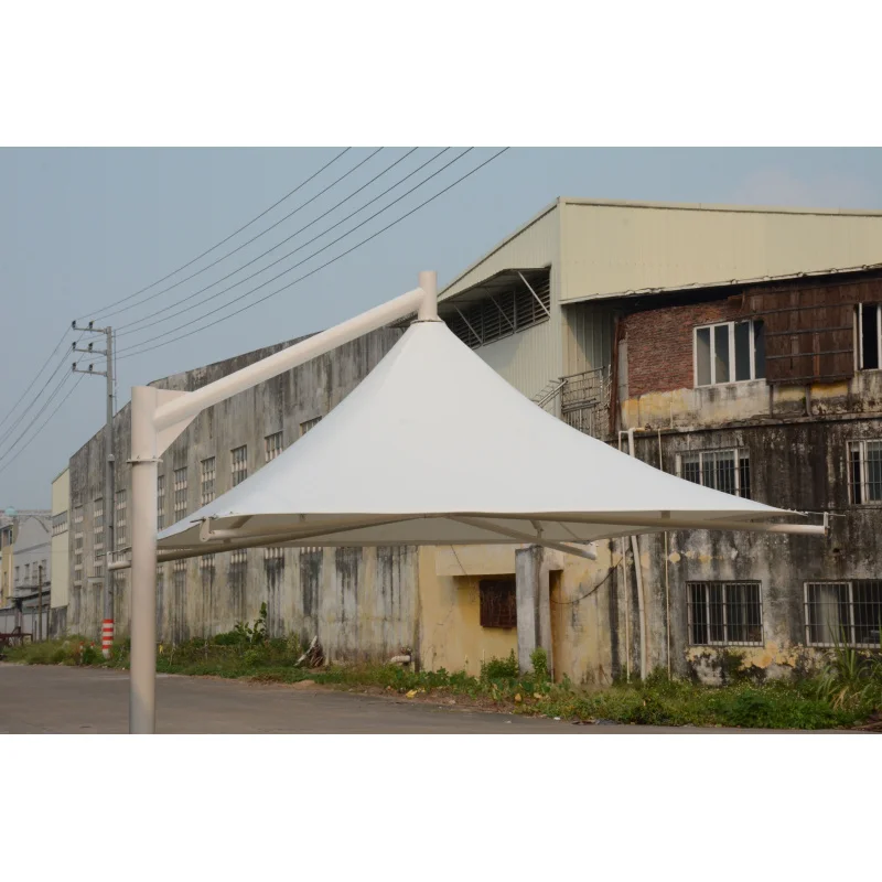 custom.Modern Outdoor Pergola Canopy Shade Steel Frame Tensile Landscape Membrane Structure Canvas Shade Gardens Ca