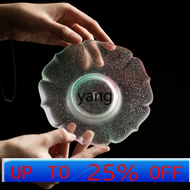 LTT glazed petal pot bearing light luxury high value fruit plate