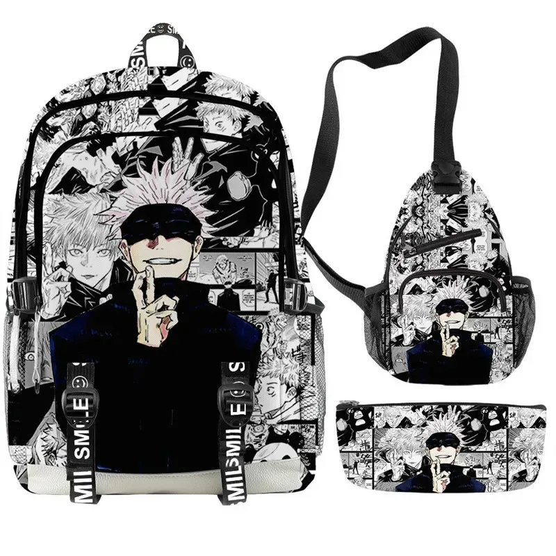 

Anime Satoru Gojo School Backpack Laptop Backpack Boys Girls Teens School Bag Travel Bag Mochila Shoulder Bag