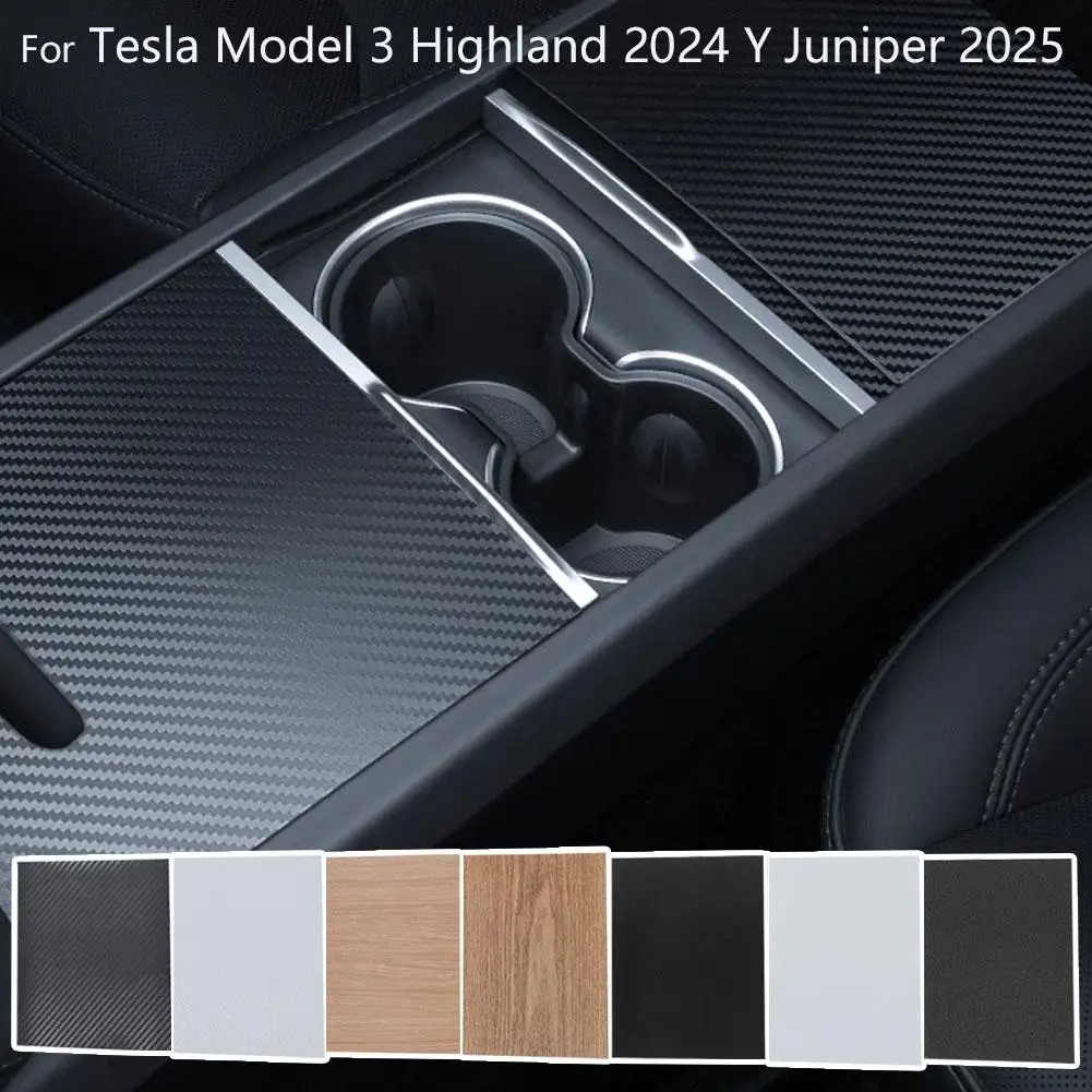   Для Tesla Highland 2024 Y Juniper 2025 Защитная крышка центральной консоли, наклейка, пленка для центральной панели управления, автомобильный аксессуар M8Z1