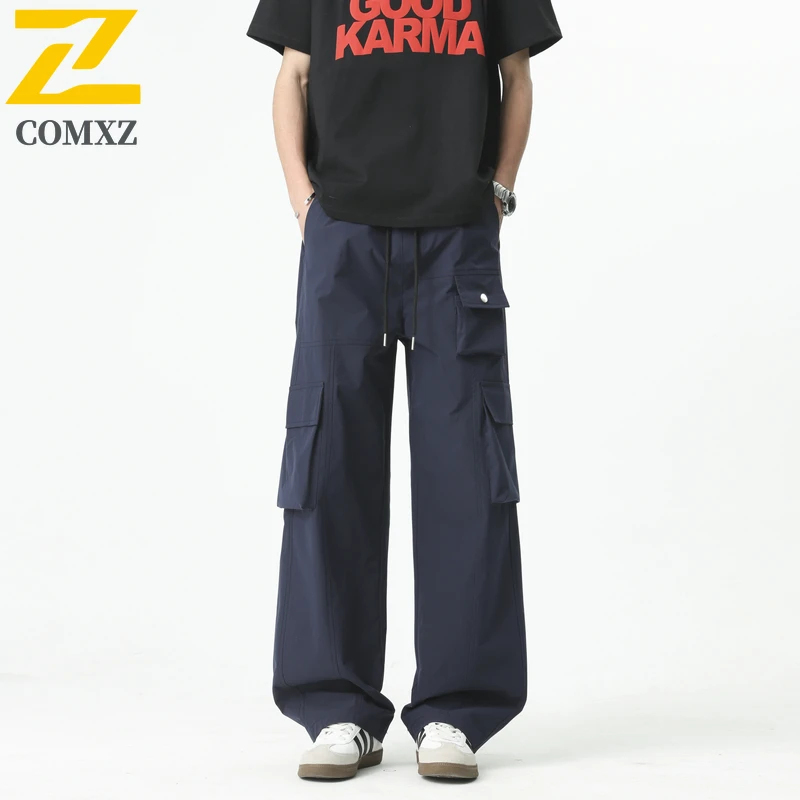 Men's Casual Pants Spring New Quick Drying Breathable Fashionable Versatile Functional Pants Street Straight Leg Pants Teenagers