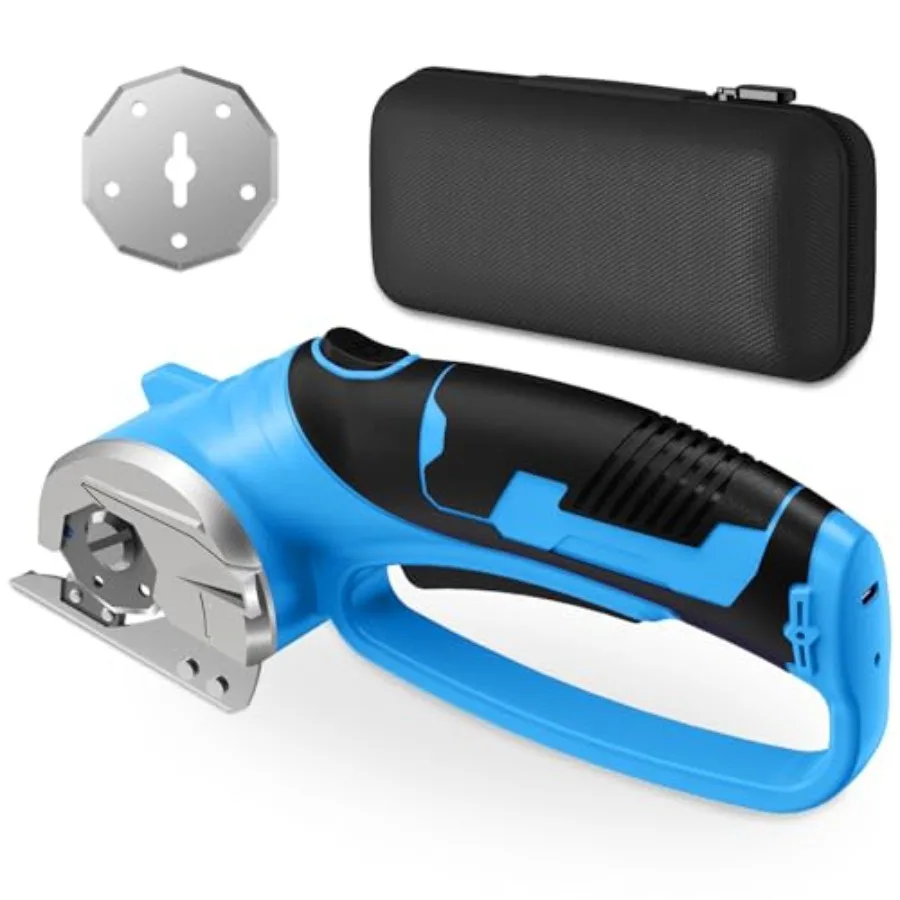 

Беспроводные электрические ножницы 4В с LED-подсветкой и защитным замком, роторный резак для ткани и картона