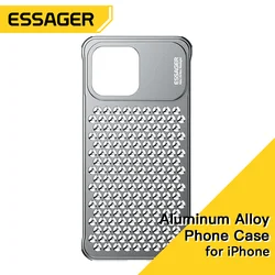 Etui na telefon Essager ze stopu aluminium z wydrążonym rozpraszaniem ciepła odporne na wstrząsy pokrowiec na 13 13Pro 13Pro Max 14 14Pro 14Pro Max