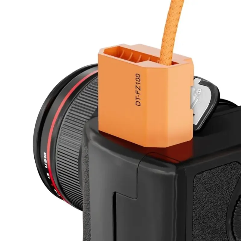 【GLAD】بطارية الدمية DT-FZ100 D-Tap إلى NP-FZ100 سلك كابل تيار مستمر ملحق مقرنة لكاميرا Sony A7 IV/A7R IV/A7S III/A7R V