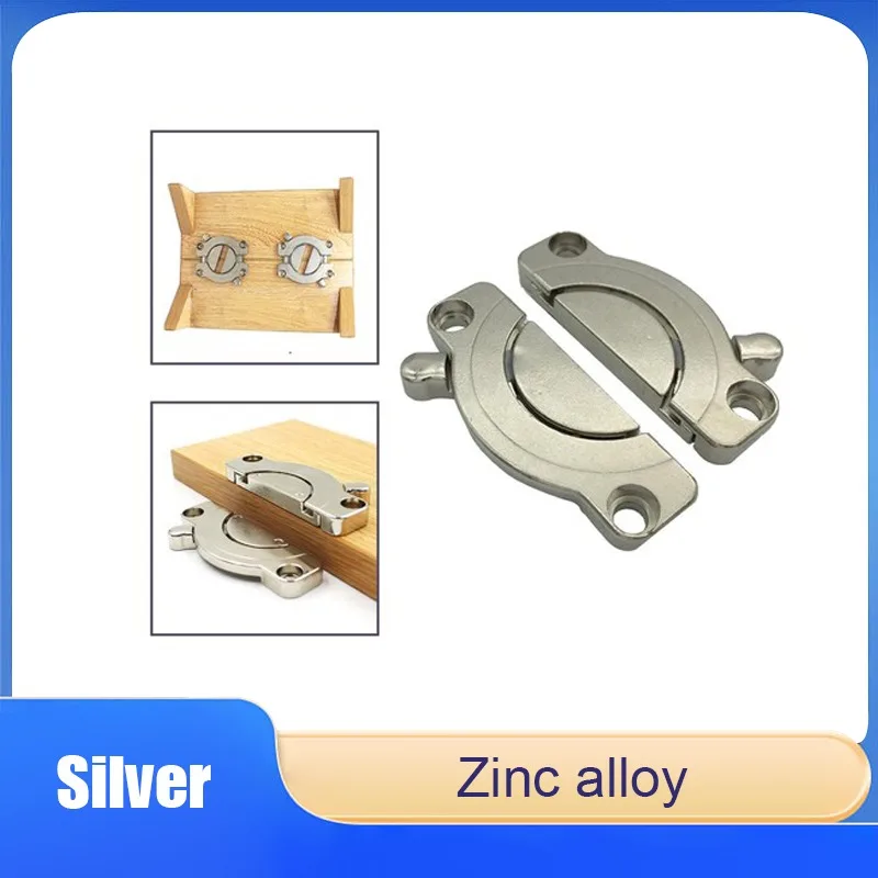 

Tabletop Connector Folding Table Buckles Desktop Combination Wood Board Splicing Fasteners Table Furniture Folding Hinges 1pcs