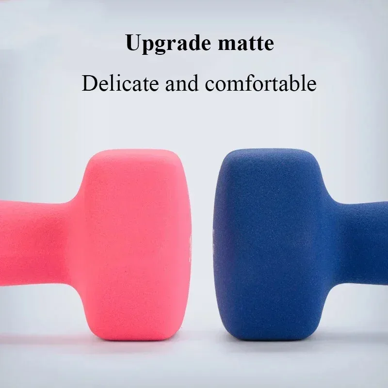 دمبل صغير للياقة البدنية المنزل أنثى الدمبل الأطفال طالب سداسية الصلبة الحديد النساء 2 كجم ماتي المنزل اللياقة البدنية الدمبل #5