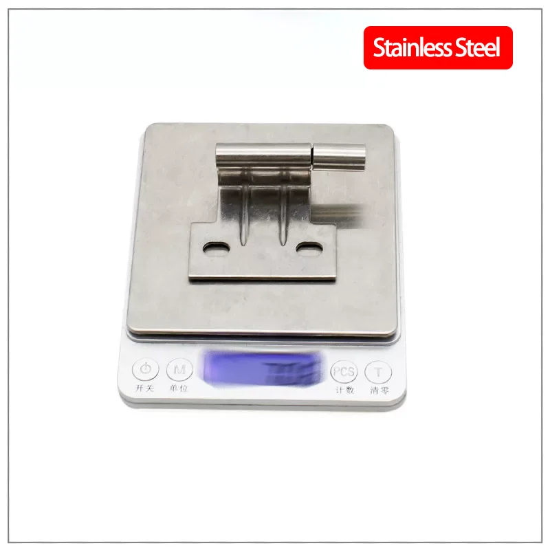 

5pcs Stainless Steel Curved Hinge for Industrial Electrical Machinery Equipment Detachable Cabinet Door Hardware