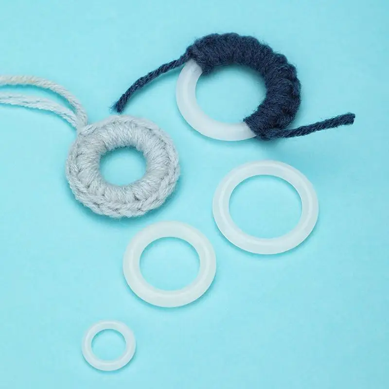 Handcraft DIY Crochet Circle Ring Hook Accessories, 12.7mm-50mm Size Plastic Ring for Bag, Pack of 1
