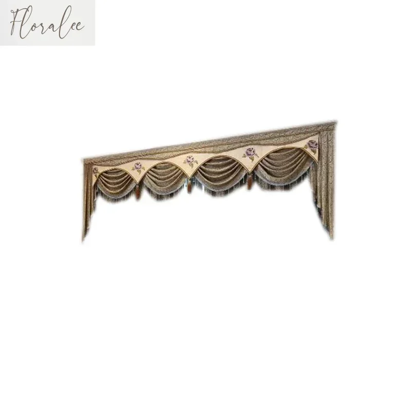 High Quality Luxury Elegant Room Curtains Valance Custom Made Window Curtains for Living Dining Room Bedroom Villa Hotel Study