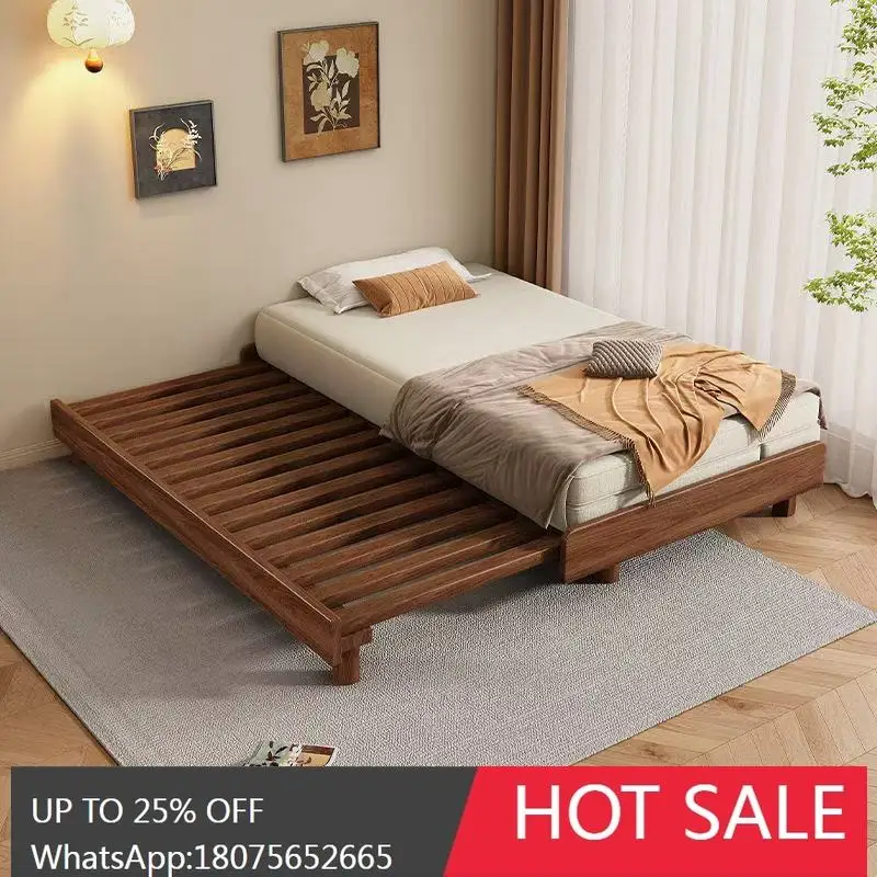 SGF All Solid Wood Sofa Bed Dual-Use Function Pull-Out Extendable Bed