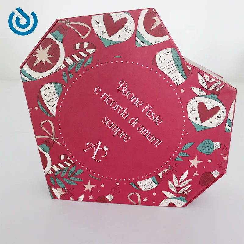 Customized queryHeart Shaped Valentine's Day Blind Box DIY Mystery Paper Christmas Advent Calendar Box Jewelry Packaging Box Wit