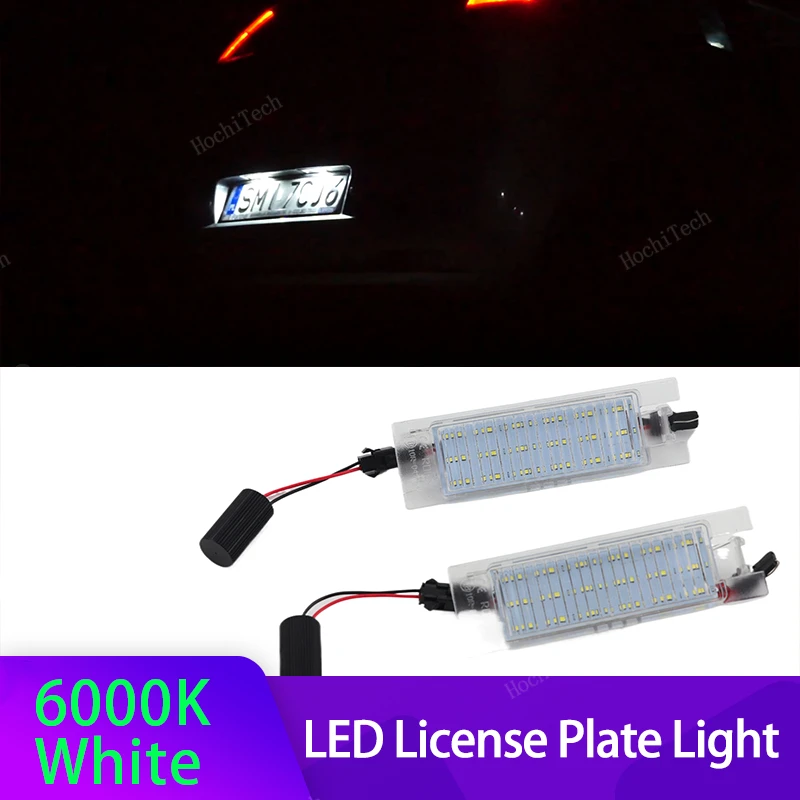 

2Pcs Canbus LED License Plate Light For Fiat Bravo Argo Grande Punto Evo Siena 500L Doblo Croma Marea Seicento Tipo Multipla