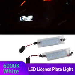 2Pcs Canbus LED License Plate Light For Fiat Bravo Argo Grande Punto Evo Siena 500L Doblo Croma Marea Seicento Tipo Multipla