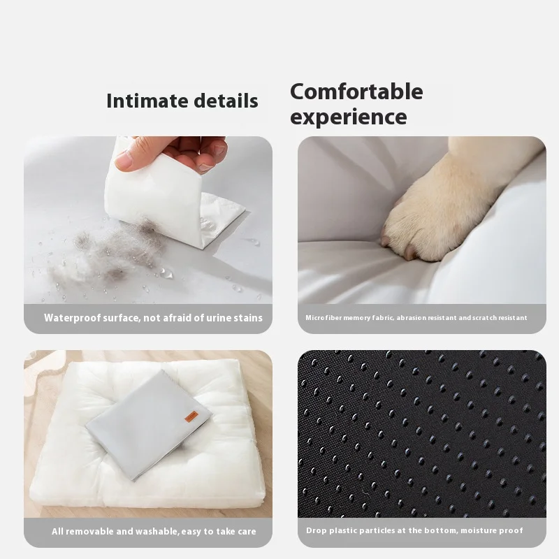 Pet Nest Waterproof, Removable Washable, Small To Medium Sized Dog Sleeper Mat Cat Nest Dog Mat Dog Four Seasons Dog Accessories - Image 2
