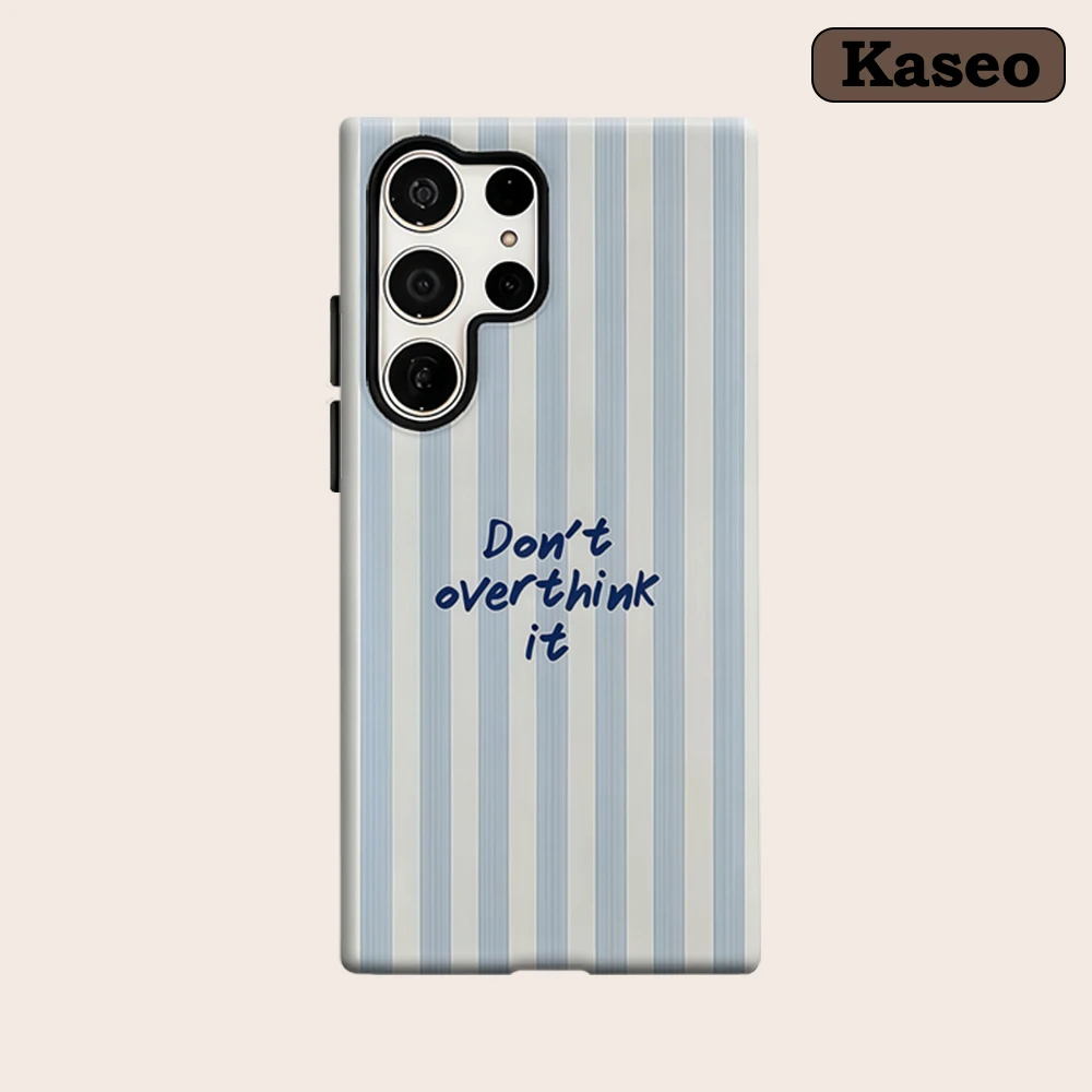 Coque de téléphone à rayures côtières, étui arrière Double couche antichoc pour Samsung Galaxy S25 Ultra S24 S23 Ultra Plus