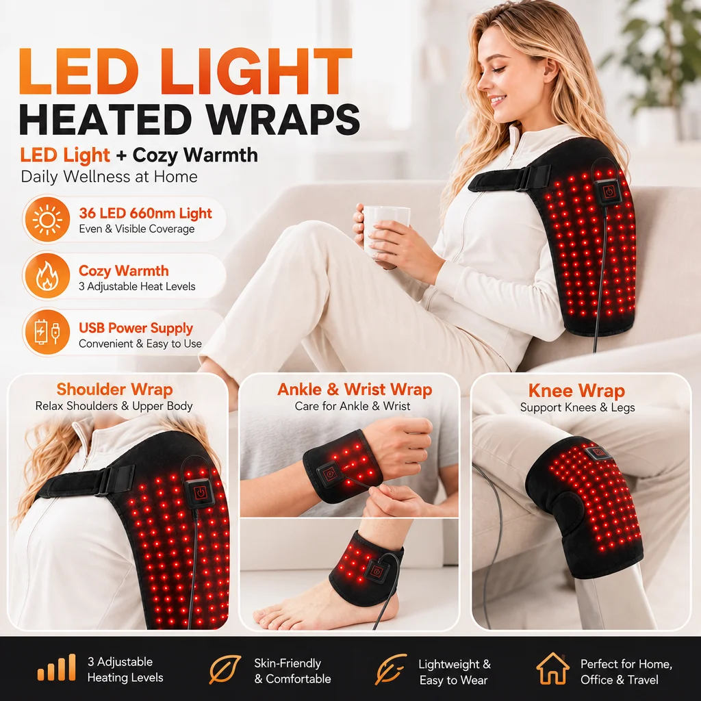 Wrist Wrap Support - ผ้าพันข้อเข่า ข้อไหล่ ข้อเท้า ข้อมือ พร้อมชิป LED
