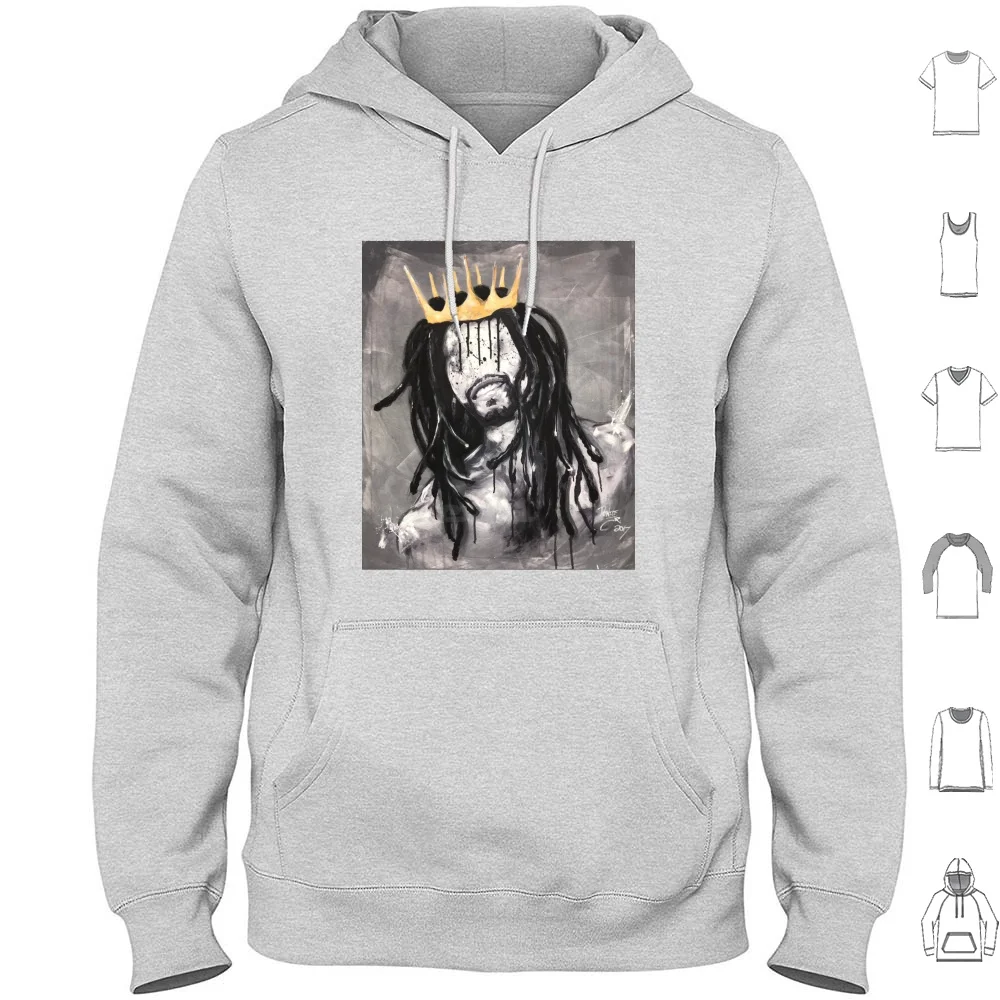 Naturally King Ii Hoodie Cotton Long Sleeve Naturally Black Artist Queen Dacre8iveone Portraits Love Royal Atlanta