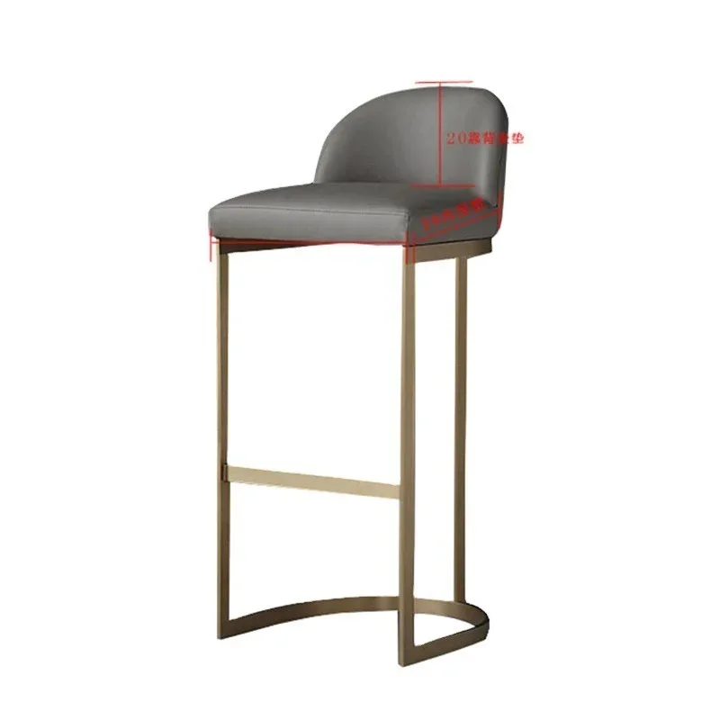 Industrial Bar Chair Wood Minimalist Luxury Gold Kitchen Bar Stools Nordic Chair Industrial Cadeiras De Espera Furniture Fitting image 4
