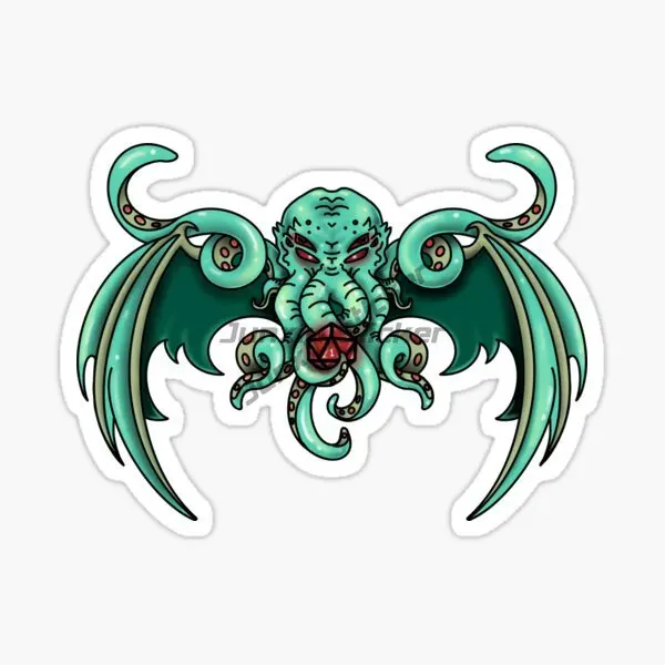 Cthulhu Great Old Ones Octopus Monster Creative PVC Waterproof Sticker for Decorate Wall Car Helmet Bumper Window Bicycle Decal